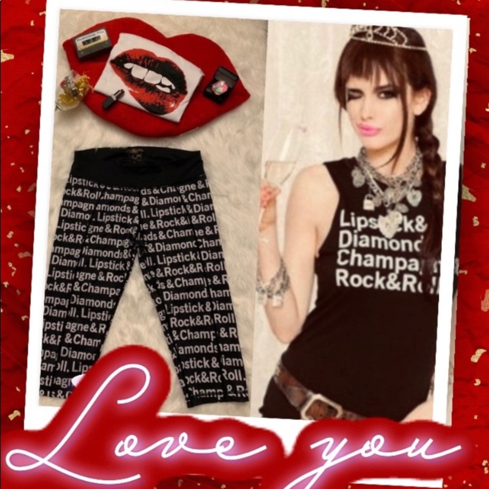 Betsey Johnson Workout  Fun Capris.
